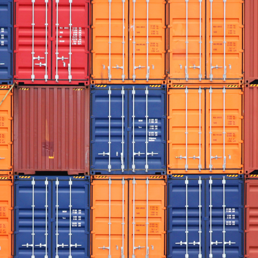 All grades and sizes of shipping containers